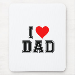 Mousepad Dia de os pais - Design preto e simples