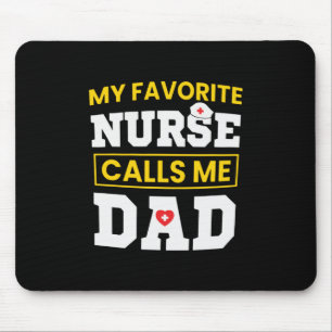 Mousepad dia de os pais Enfermeiro Favorito Me Chama Pai