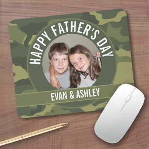 Mousepad Dia de os pais Feliz - Foto: Camouflage Green