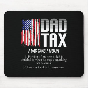 Mousepad Dia de os pais Funny Definição de Imposto do pai