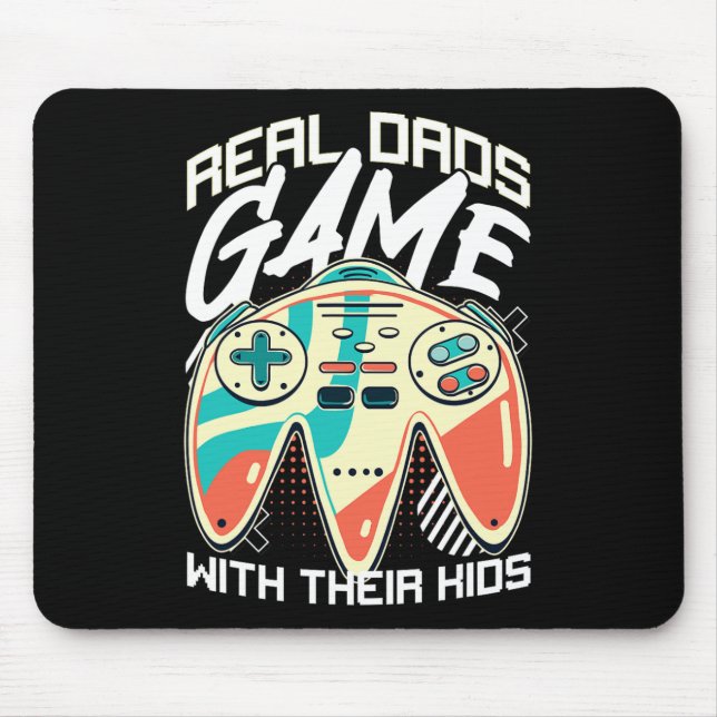 Mousepad Dia de os pais Gamer Pai Video Game Padre Stepdad  (Frente)
