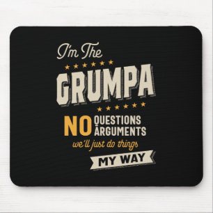 Mousepad Dia de os pais Grumpa Way Funny Grandpa