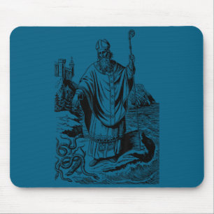 Mousepad Dia de São Patrício católico cobras