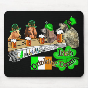 Mousepad Dia de São Patrício da Equipe de Bebendo irlande