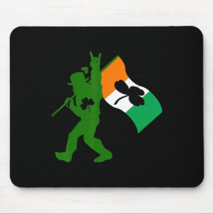 Mousepad Dia de São Patrício De Folha De Pé-Grande Irlandês