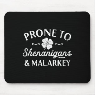 Mousepad Dia de São Patrício Feliz Fofo Propenso a Travessu
