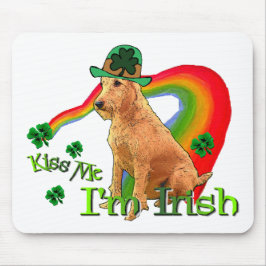 Mousepad Dia de São Patrício Terrier irlandês