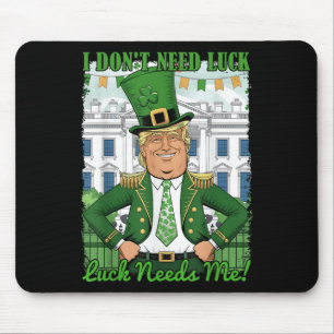 Mousepad Dia de São Patrício Trump Republicano Shamrock I