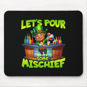 Mousepad Dia de São Patrício Vamos Derramar Algum Travessur