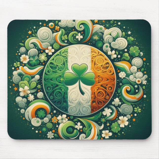 Mousepad Dia de São Patrick/Irlanda/Irlandês (Frente)