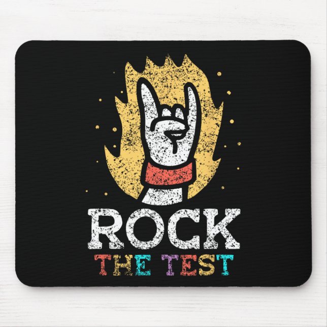 Mousepad Dia de Teste do Teste de Pontuação do Professor (Frente)