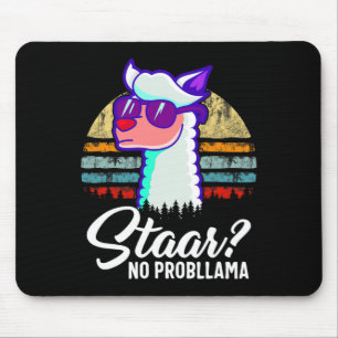 Mousepad Dia de Teste do Texas Llama Alpaca Para Estudantes