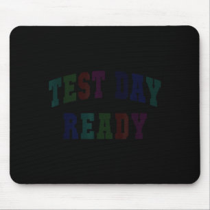 Mousepad Dia de teste Kawaii pronto testando professor bruh