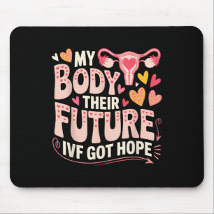 Mousepad Dia de Transferência de Fiv Surrogacia Gravidez Su