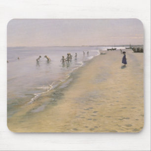 Mousepad Dia de verão na praia sul de Skagen, 1884