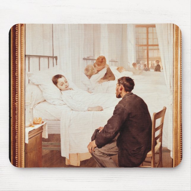 Mousepad Dia de visita no hospital, 1889 (Frente)