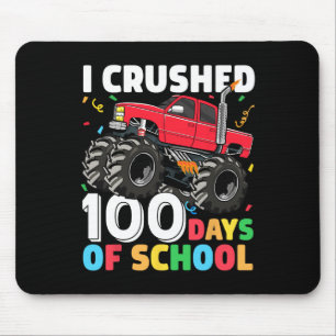 Mousepad Dia Do Caminhão-Monstro Da Escola 100.º Dia Da Esc