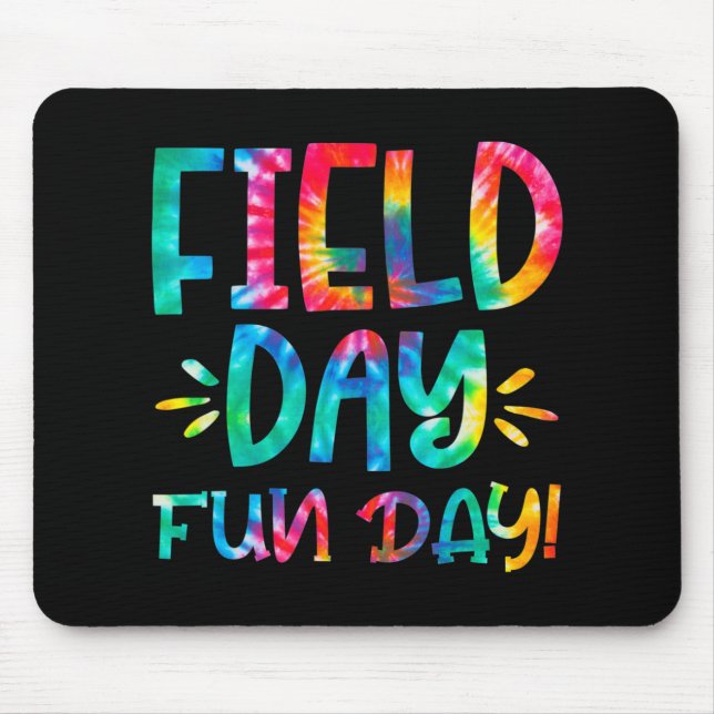 Mousepad Dia do Campo Escolar Diversão Tie Dye Field Day 20 (Frente)