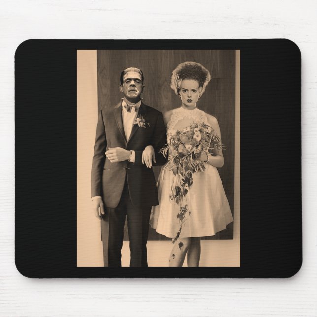 Mousepad Dia do Casamento de Dapper Frankenstein - Hallowee (Frente)