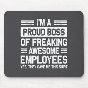 Mousepad Dia do Chefe Apreciação do Funcionário Escritório