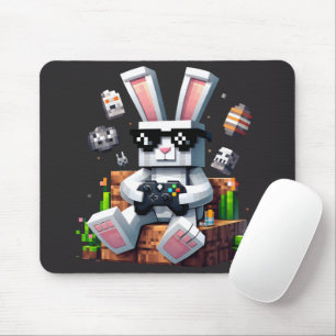 Mousepad Dia do felz pascoa Coelhinho de Ovos Vídeo Gamer D