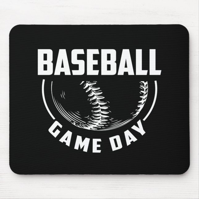Mousepad Dia do Jogo Baseball (Frente)