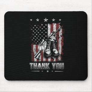 Mousepad Dia do Memorial Incomodado Bandeira dos Estados Un