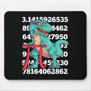 Mousepad Dia do Pi Dinossauro T Rex Matemática Divertida 3.