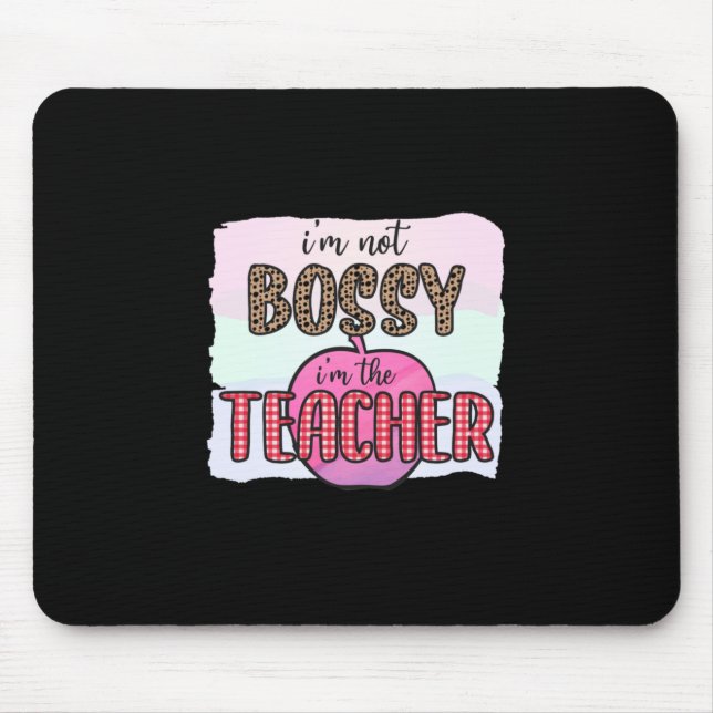 Mousepad Dia do Professor Não Sou Chefe Sou Professora (Frente)