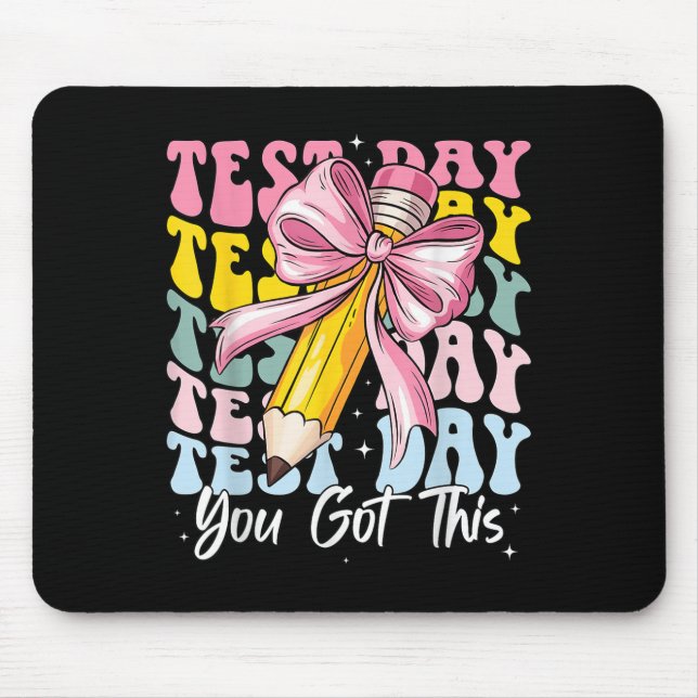 Mousepad Dia do Teste Balance o Teste Motivacional Professo (Frente)