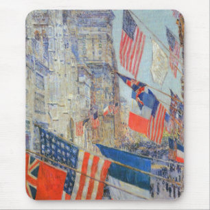 Mousepad Dia dos Aliados, Maio de 1917 por Childe Hassam, A