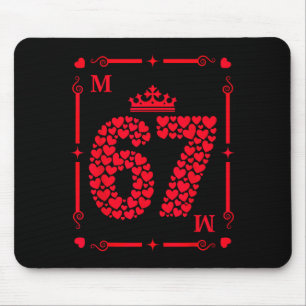 Mousepad Dia dos Namorados 67 Cheio de Corações Cartão Seis