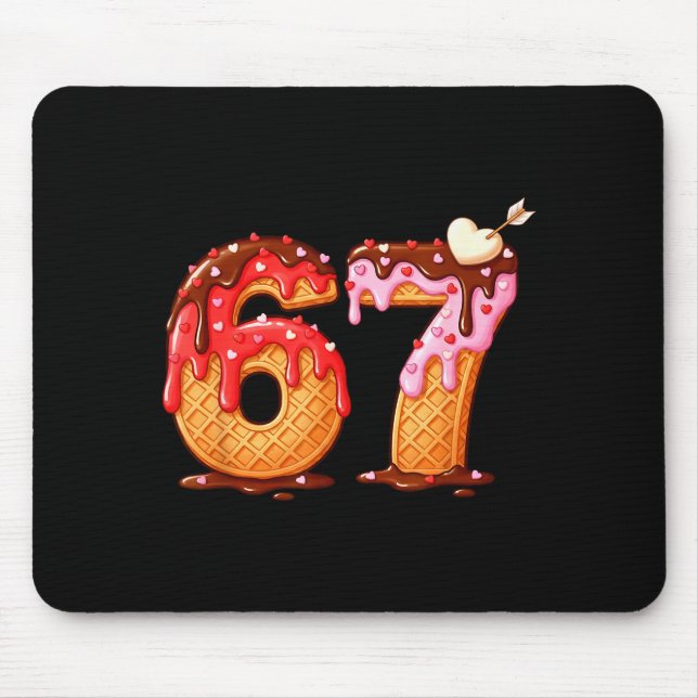 Mousepad Dia dos Namorados 67 Meme Cheio de Corações Engraç (Frente)