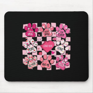 Mousepad Dia dos Namorados Cachorro, Coração de Pata de Cac