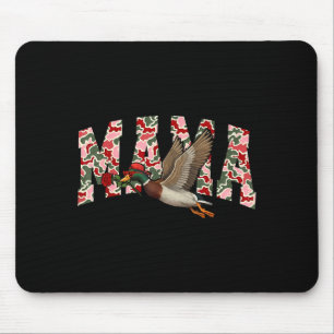 Mousepad Dia dos Namorados Camuflagem de Pato Mama Caça de 