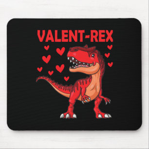 Mousepad Dia dos Namorados Dinossauro Trex T Rex Menino Men
