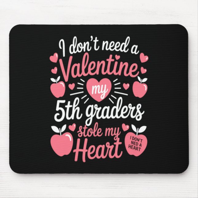 Mousepad Dia dos Namorados dos Professores Fofos (Frente)