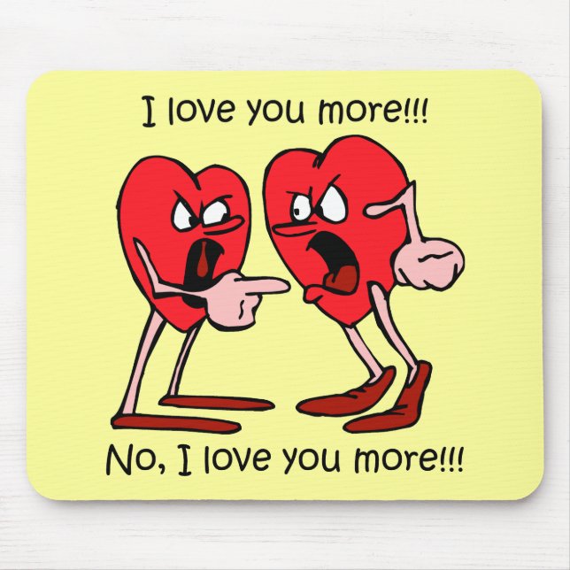 Mousepad Dia dos namorados engraçado (Frente)