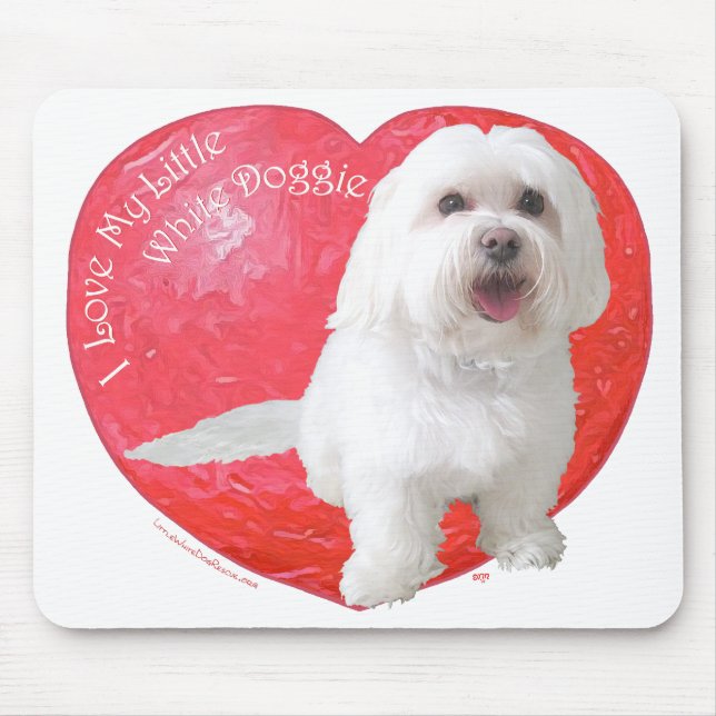 Mousepad Dia dos Namorados Havanês (Frente)