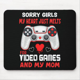 Mousepad Dia dos Namorados Meninos Video Games Mamãe Gamer