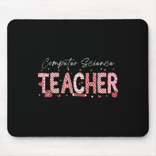 Mousepad Dia dos Namorados Professor de Ciências da Computa (Frente)