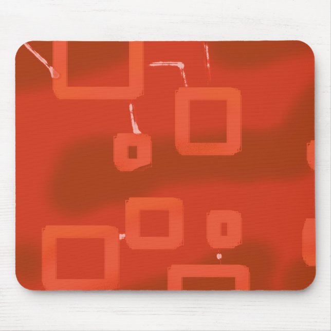 Mousepad Dia dos Namorados Vermelho Geométrico Abstrato Cap (Frente)