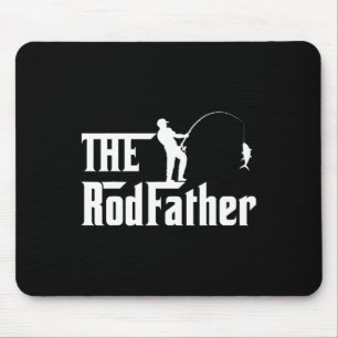 Mousepad Dia dos Pais do Homem Pai Pescaria Divertido Pai