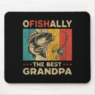 Mousepad Dia dos Pais Engraçado Pescaria Ofishally O Melhor