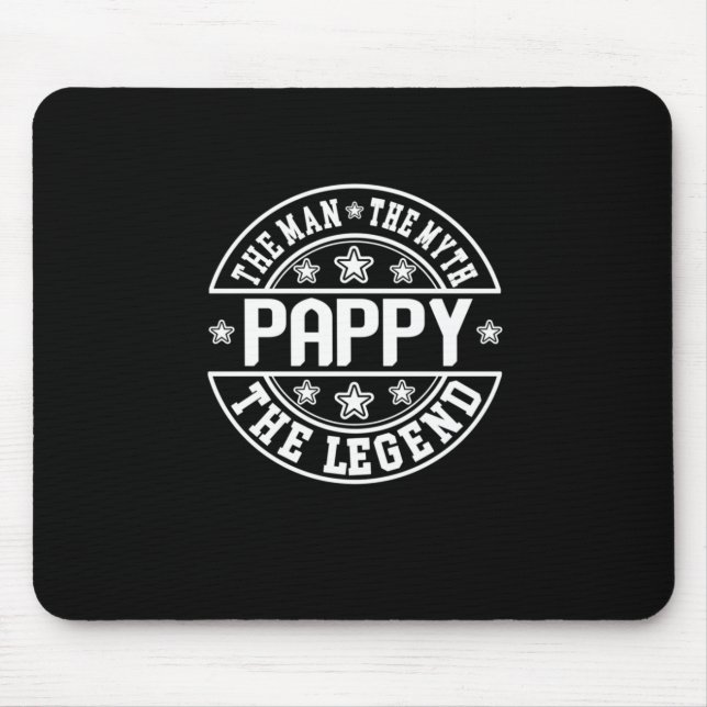 Mousepad dia dos Pais  | Pappy O Homem O Mito A Lenda (Frente)