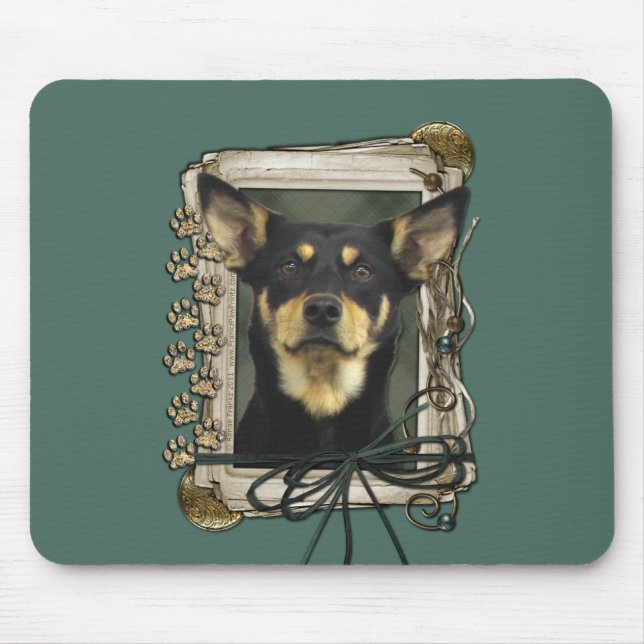 Mousepad Dia dos pais - patas de pedra - Kelpie - Jude (Frente)