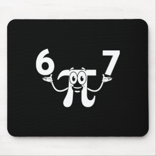 Mousepad Dia engraçado 3.14 67 meme nerd de matemática humo