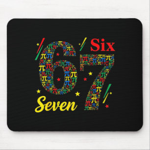 Mousepad Dia engraçado 3.14 símbolo 67 meme piada de matemá