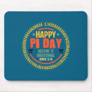 Mousepad Dia feliz mantendo-o irracional desde 3.14