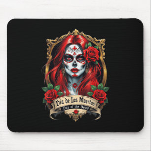 Mousepad Dia Floral Do Crânio Do Açúcar Do Dia Morto De Mue